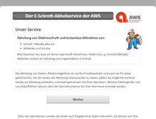 Tablet Screenshot of elektroschrott1.aws-suedhessen.de